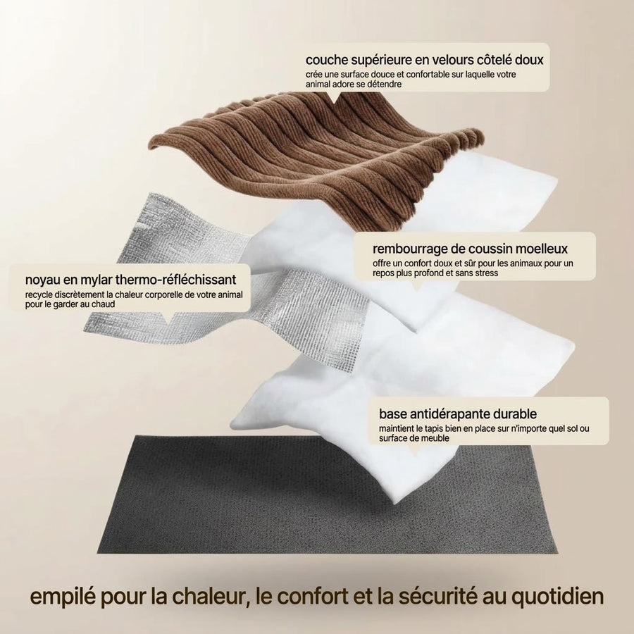 Tapis auto-chauffant Féliano pour chat